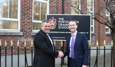 Rob Hepworth of Tektraders and John Read from The Portsmouth Grammar School 377x220 - Blog